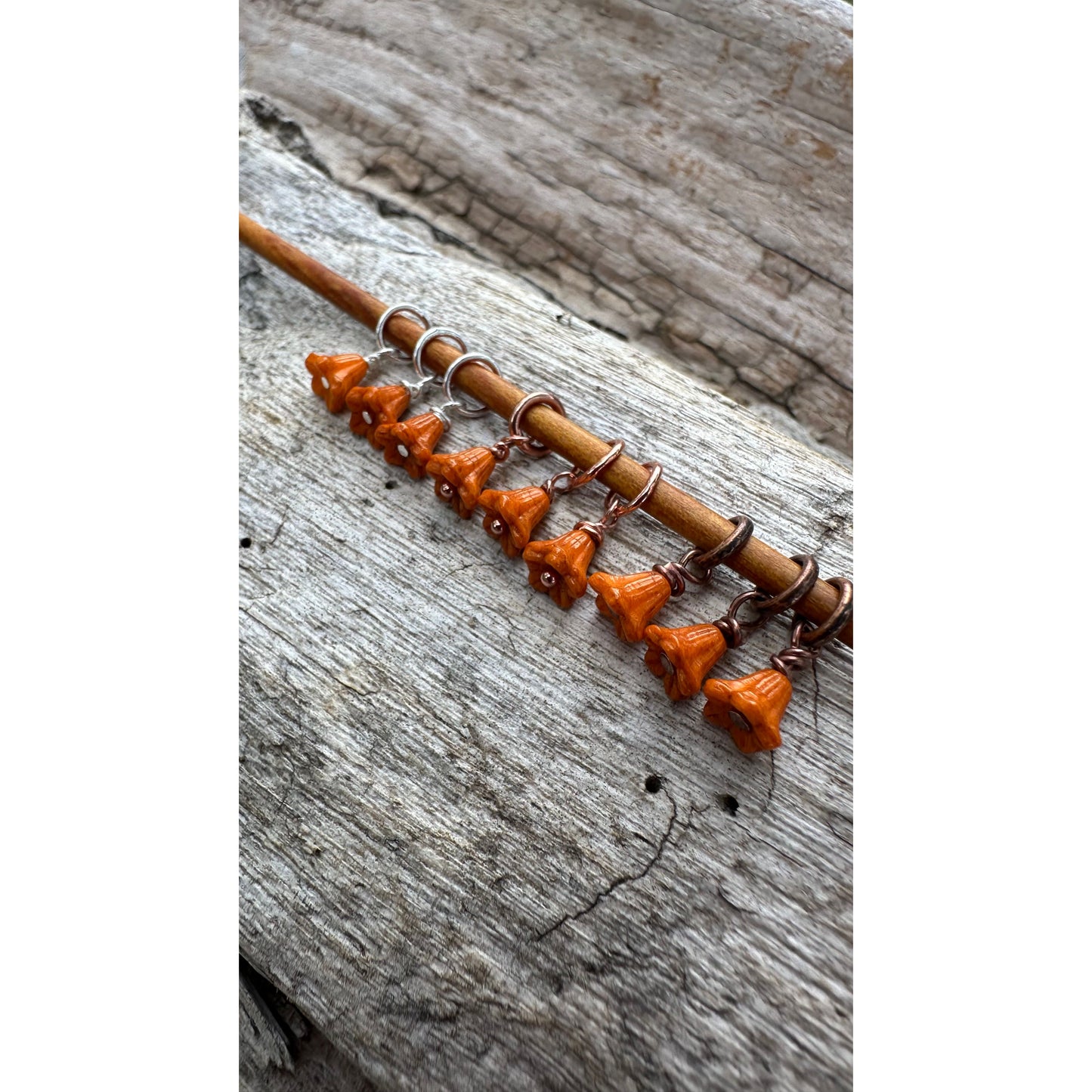 Glass Flower- Pumpkin