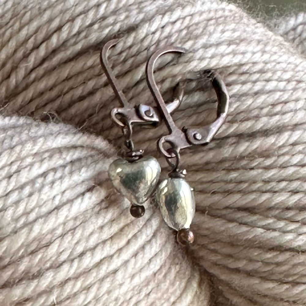 Sterling Silver Puffed Tiny Hearts