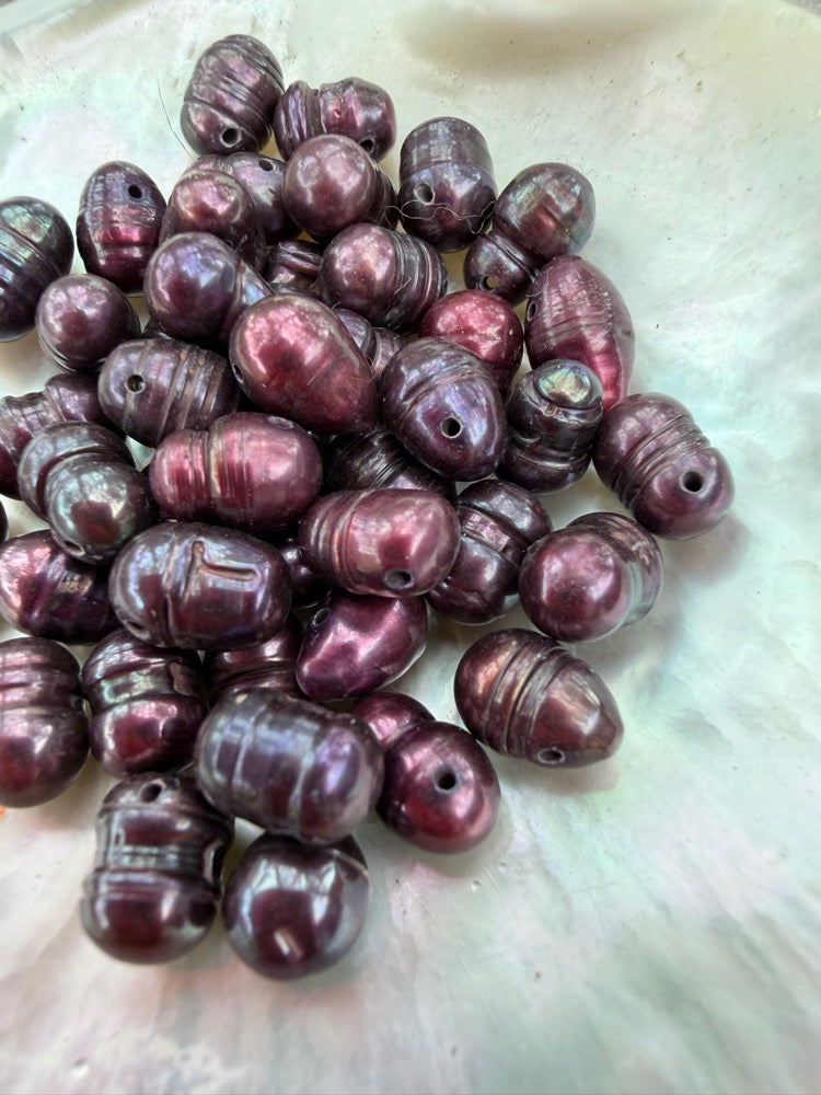 Freshwater Pearls - Dark Berry
