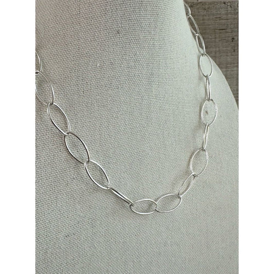 Oval Link Charm Necklace