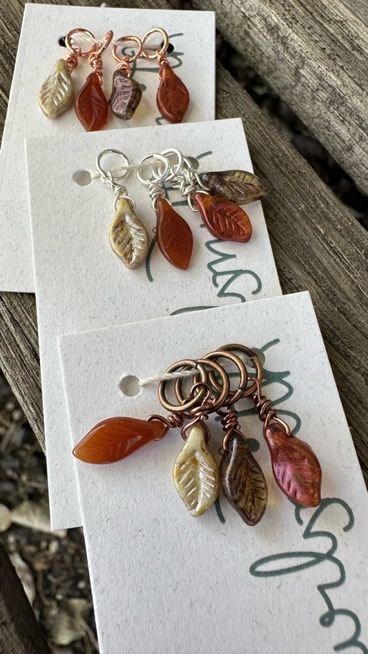 Glass Leaves Set