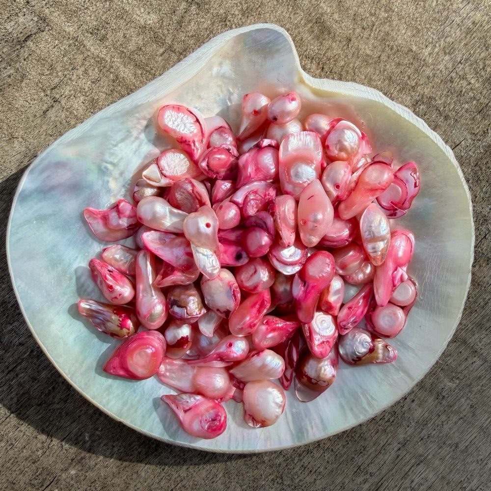 Freshwater Pearls - Rosey Baroque