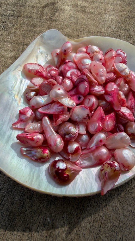 Freshwater Pearls - Rosey Baroque