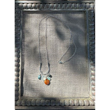 Load image into Gallery viewer, Blue &amp; Copper 25” Sterling Collect Pendant
