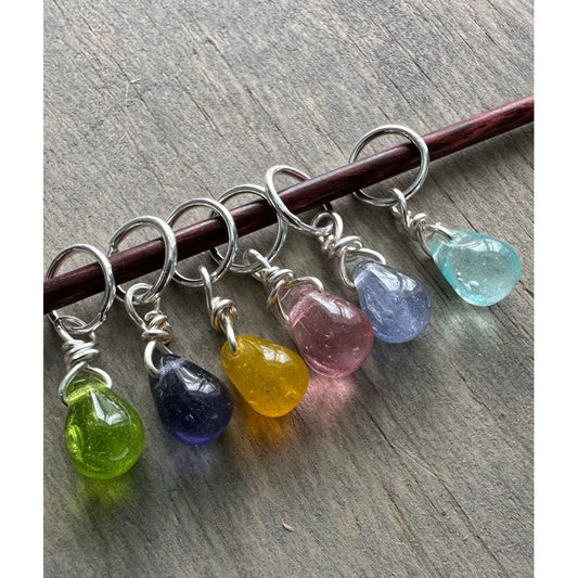 Glass Drops Set of 6 - Spring Dyes