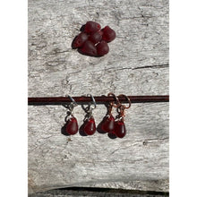 Load image into Gallery viewer, Small Handcrafted Glass Drops - Garnet
