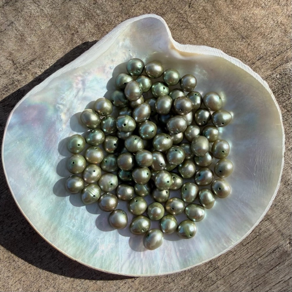 Freshwater Pearls - Sage Mini