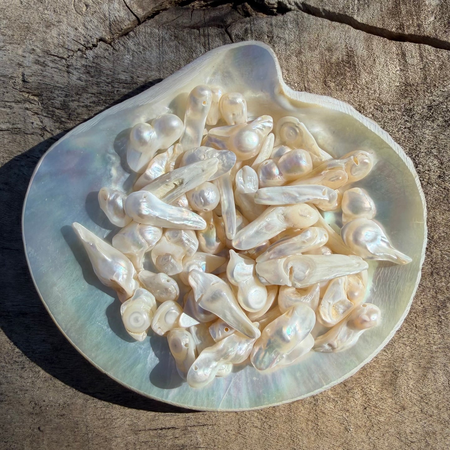 Freshwater Pearls - Iridescent Baroque