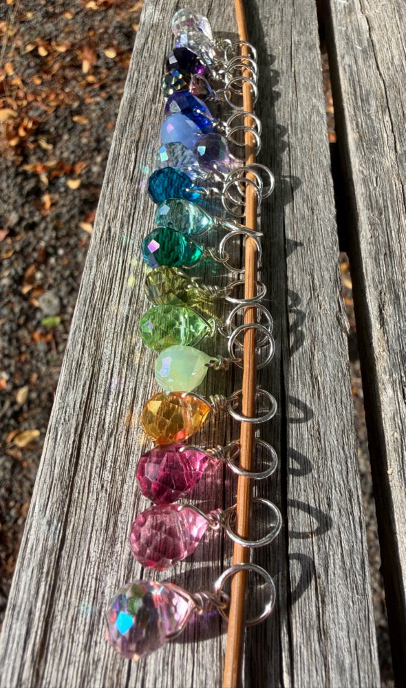 Faceted Glass Crystal Rainbow