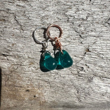Load image into Gallery viewer, Small Handcrafted Glass Drops - Teal

