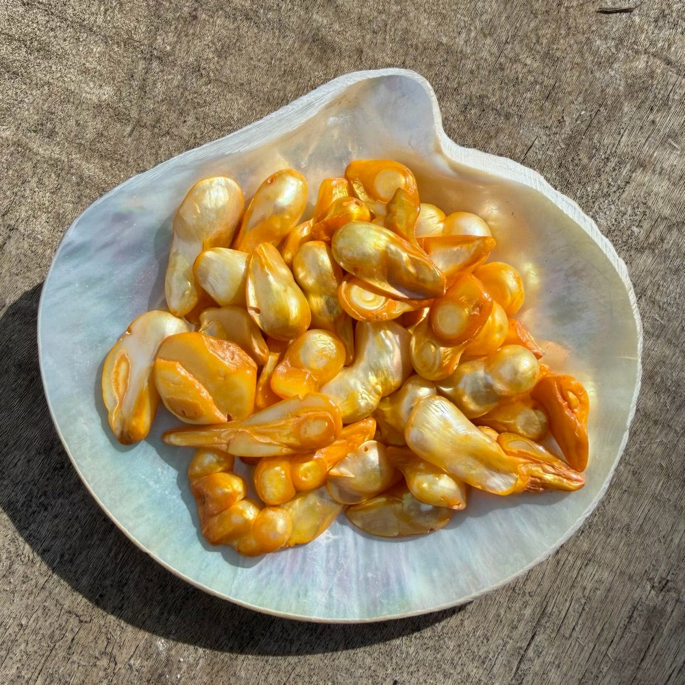Freshwater Pearls - Sunshine Baroque
