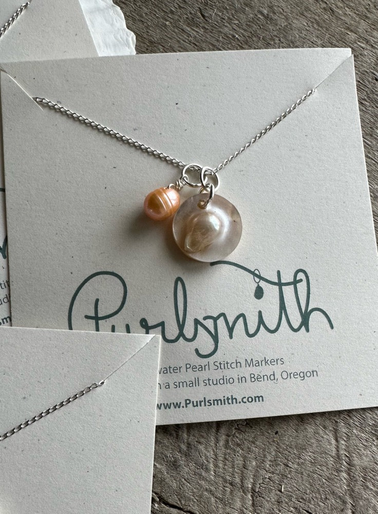 Blister Pearl Pendant Necklace