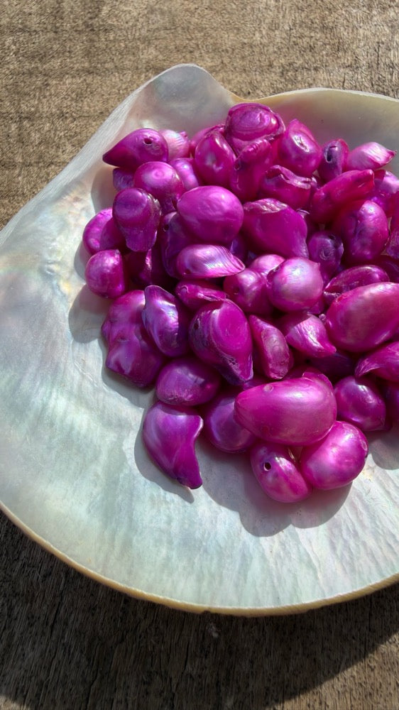 Freshwater Pearls - Neon Violet