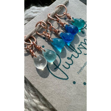 Load image into Gallery viewer, Glass Drops Set of 6 - Blues
