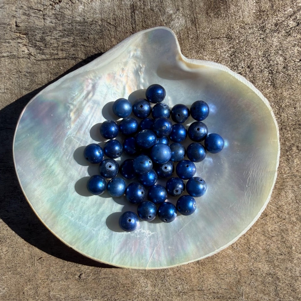 Freshwater Pearls - Cobalt