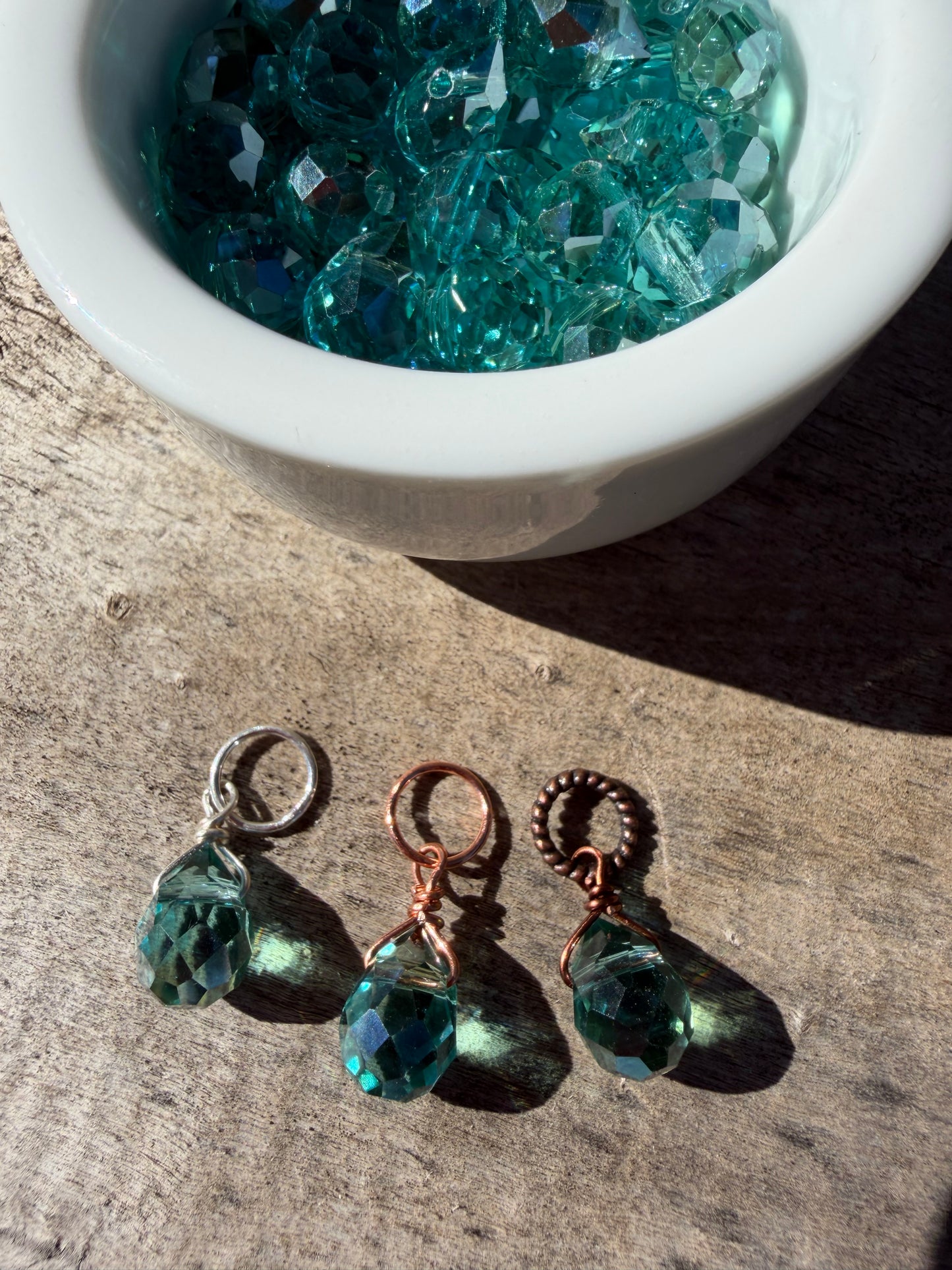 Faceted Glass Crystals - Bayberry