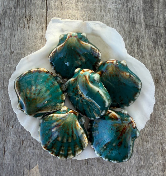 Scallop Marker Holder- Evergreen