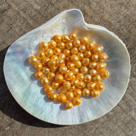 Freshwater Pearls - Golden Rod