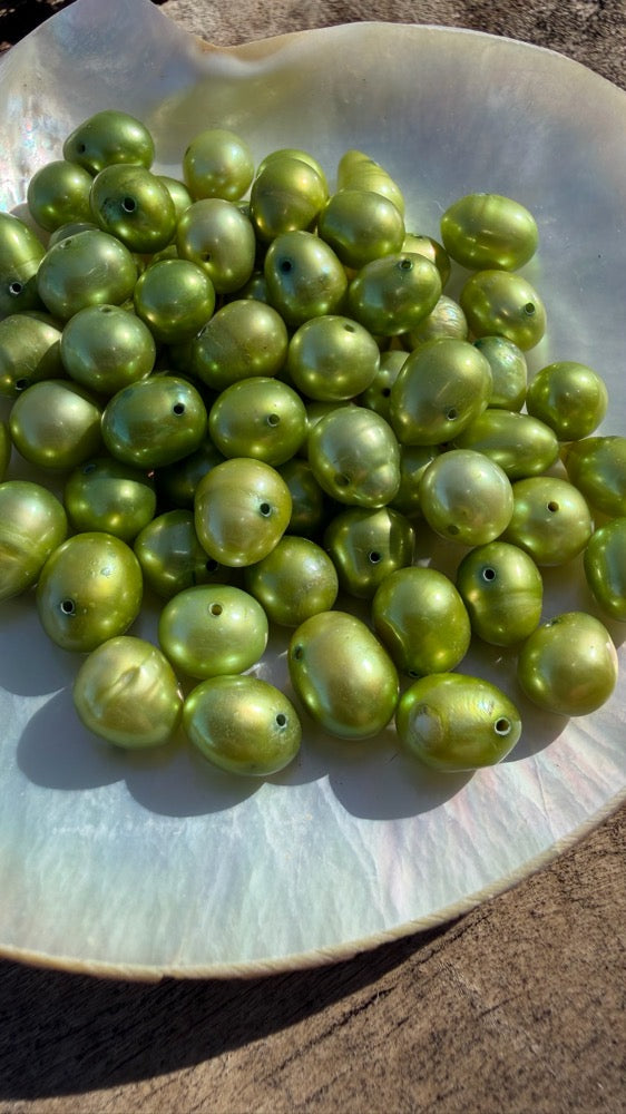 Freshwater Pearls - Granny Smith