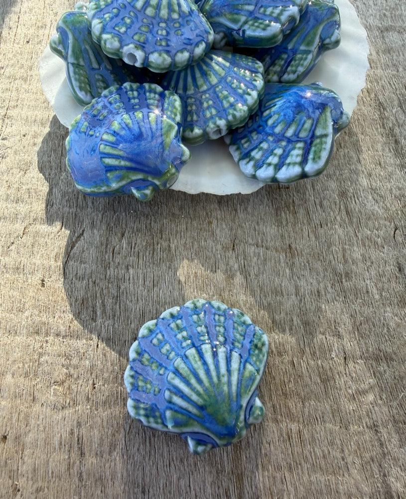 Scallop Marker Holder- Periwinkle Sage