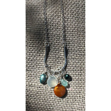 Load image into Gallery viewer, Blue &amp; Copper 25” Sterling Collect Pendant
