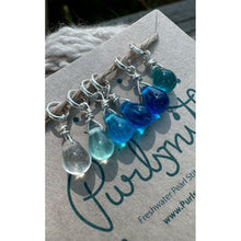 Load image into Gallery viewer, Glass Drops Set of 6 - Blues
