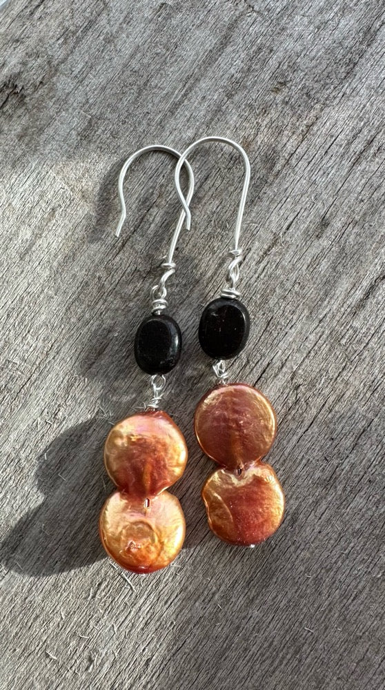 Fusion Earrings - Garnet