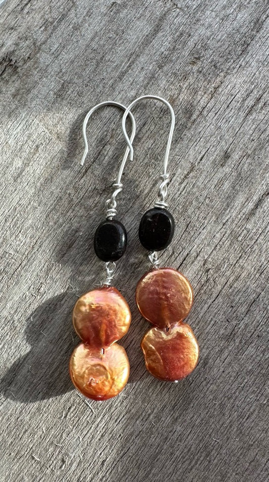Fusion Earrings - Garnet
