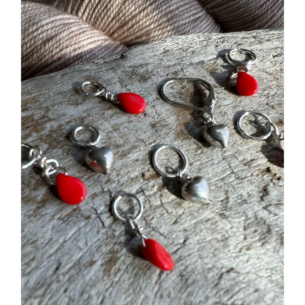 Sterling Silver Puffed Tiny Hearts