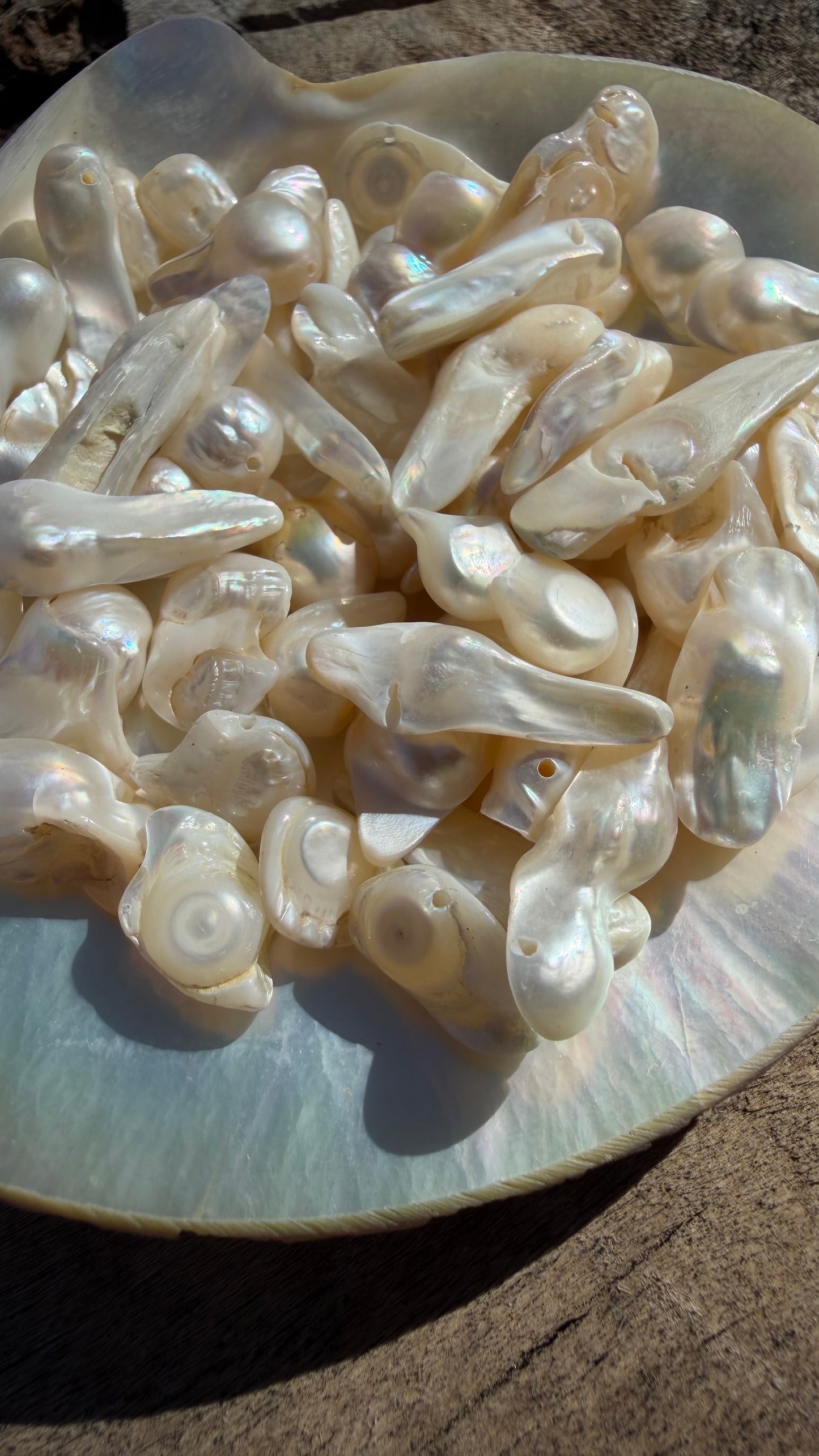 Freshwater Pearls - Iridescent Baroque