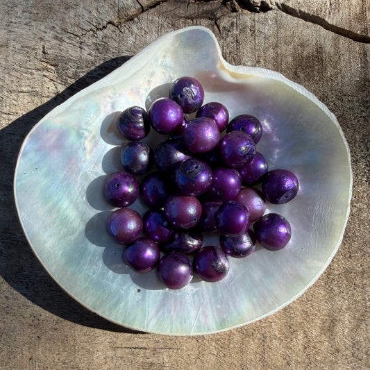 Freshwater Pearls - Aubergine