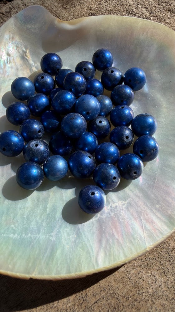 Freshwater Pearls - Cobalt