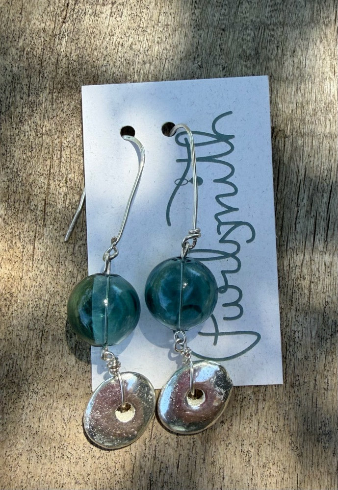 Glass Float Earrings