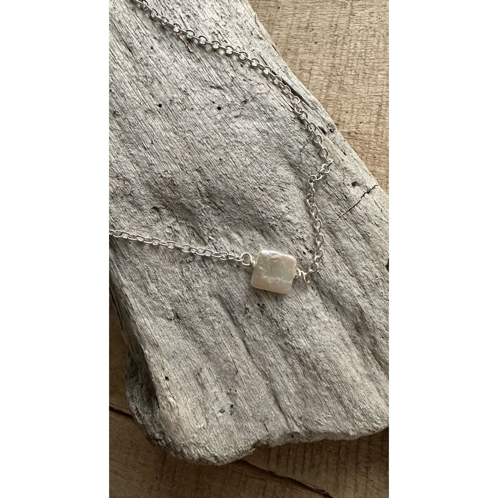 Square Pearl Necklace