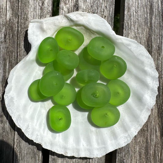 Sea Glass Pebbles- Bottle Green