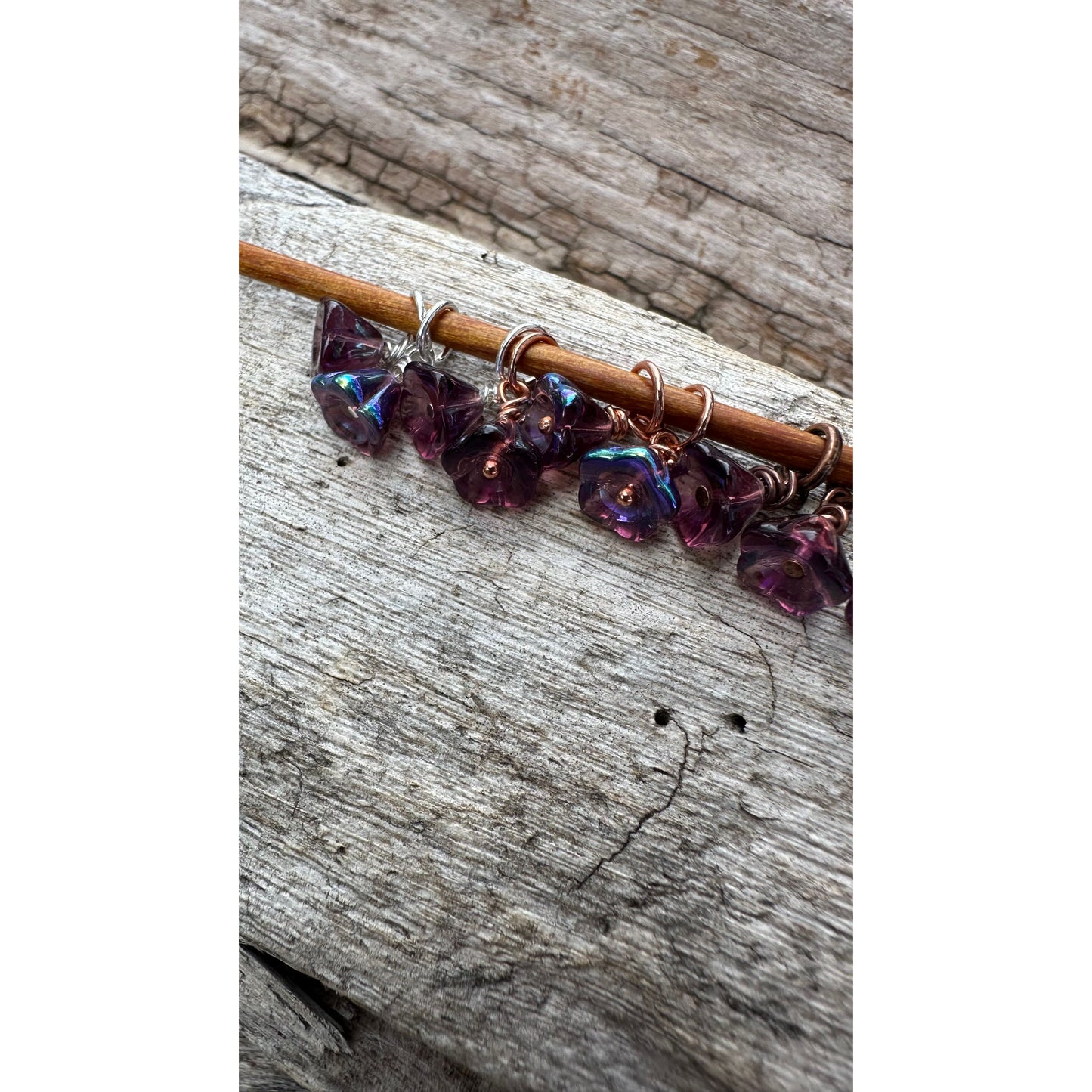 Glass Flower- Plum