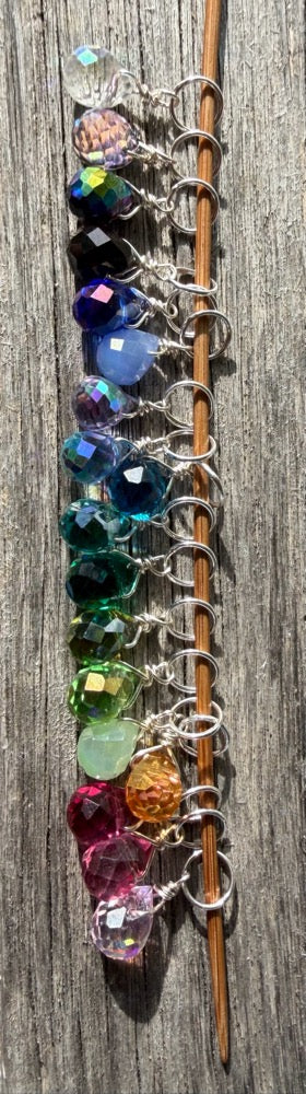 Faceted Glass Crystal Rainbow