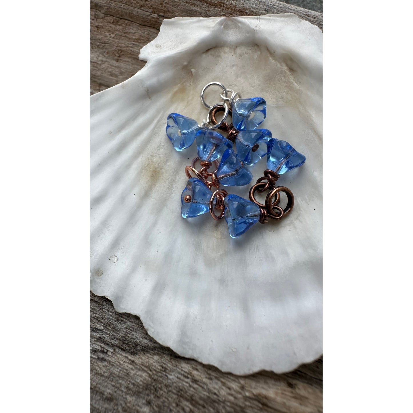 Glass Flower- Light Blue