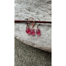 Load image into Gallery viewer, Small Handcrafted Glass Drops - Dark Rose
