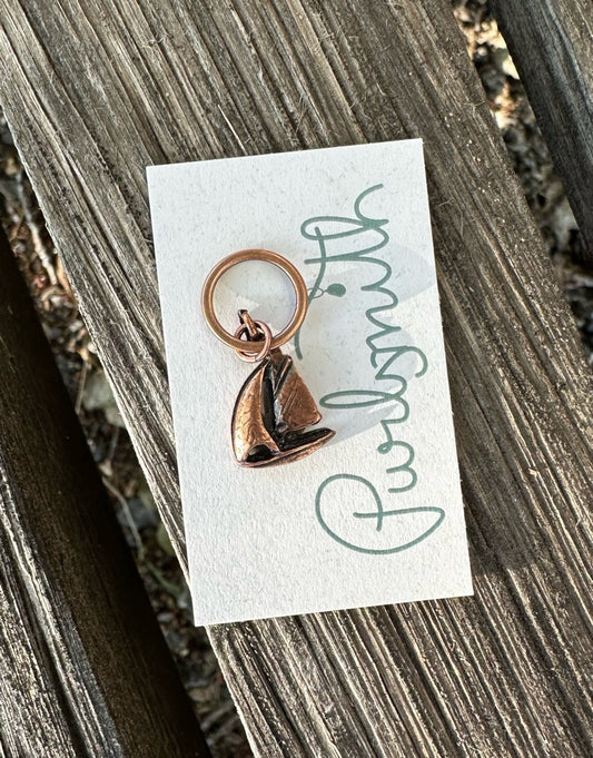 Antique Copper Sailboat