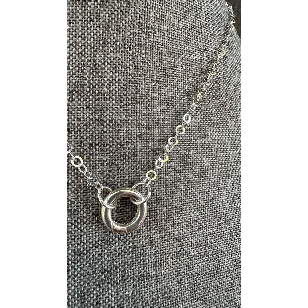 Sterling Silver Locking Clasp Necklace