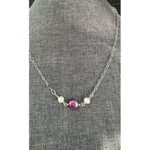 Load image into Gallery viewer, Purple Coin Pearl Necklace
