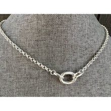 Load image into Gallery viewer, Silver Plated Locking Clasp Necklace
