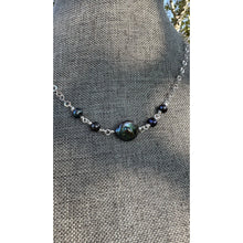 Load image into Gallery viewer, Deep Dark Coin &amp; Sterling Necklace
