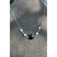 Load image into Gallery viewer, Green Coin &amp; Sterling Necklace
