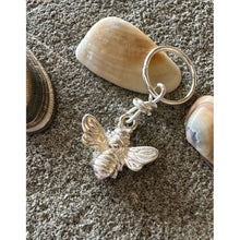 Load image into Gallery viewer, Sterling Silver Bumble Bee Stitch Marker/Charm
