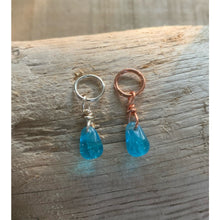 Load image into Gallery viewer, Small Handcrafted Glass Drops - Light Aqua
