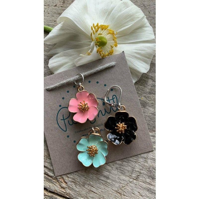 Spring Blossom Enamel Charm/Stitch Marker