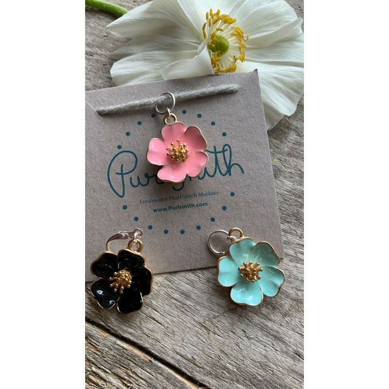 Spring Blossom Enamel Charm/Stitch Marker