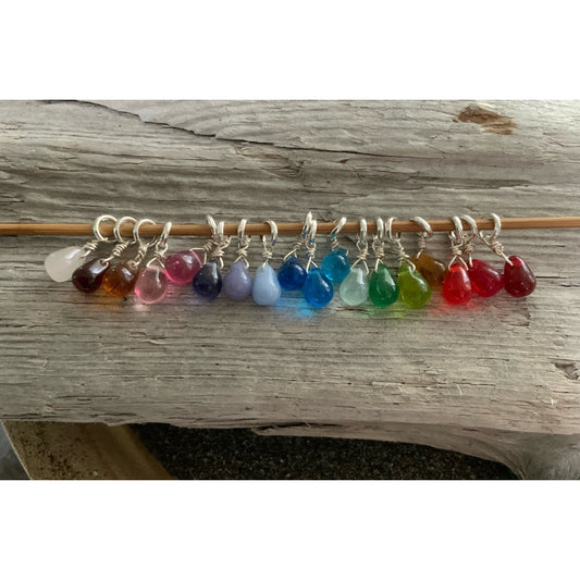 Full Glass Drops Rainbow - Set of 18